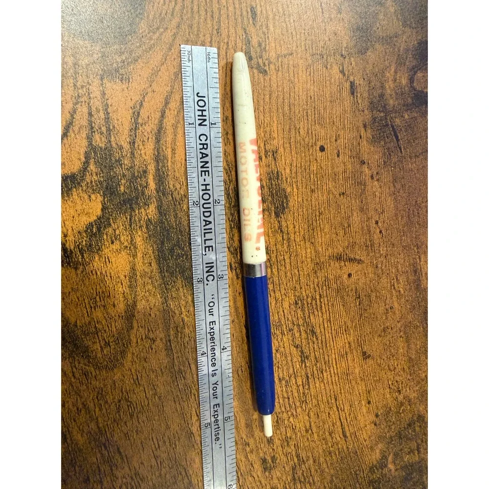 Vintage Valvoline Motor Oils Riteograph Mechanical Pencil Blue Cream Advertising